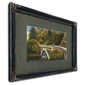 Shepperd's Dell Columbia River Highway Oregon'1, Ebony frame — vintage framed wall art by Bella Frye