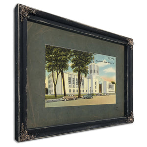 State Capitol Salem Oregon'1, Ebony frame — vintage framed wall art by Bella Frye