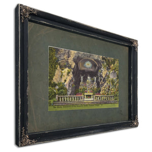 The Grotto Sanctuary Of Our Sorrowful Mother Portland Oregon'1, Ebony frame — vintage framed wall art by Bella Frye