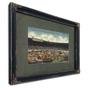 Judging Rose Festival Floats Multnomah Stadium Portland Oregon, Ebony frame — vintage framed wall art by Bella Frye