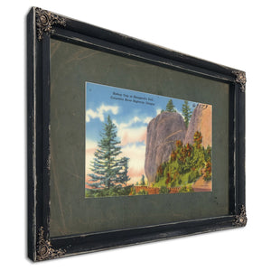 Bishop Cap At Shepperd's Dell Columbia River Highway Oregon B, Ebony frame — vintage framed wall art by Bella Frye