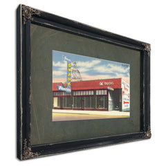 Jack Swank Pontiac, Ebony frame — vintage framed wall art by Bella Frye