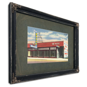 Jack Swank Pontiac, Ebony frame — vintage framed wall art by Bella Frye