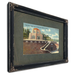 Vista House Observatory Columbia River Highway Oregon, Ebony frame — vintage framed wall art by Bella Frye