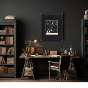 The Inferior Planets Venus Mercury in Their Celestial Dance — Framed Wall Art Room View | Bella Frye