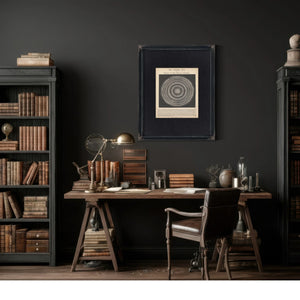 The Central Sun — Cosmological Chart, Mädler's Alcyone Theory — Framed Wall Art Room View | Bella Frye