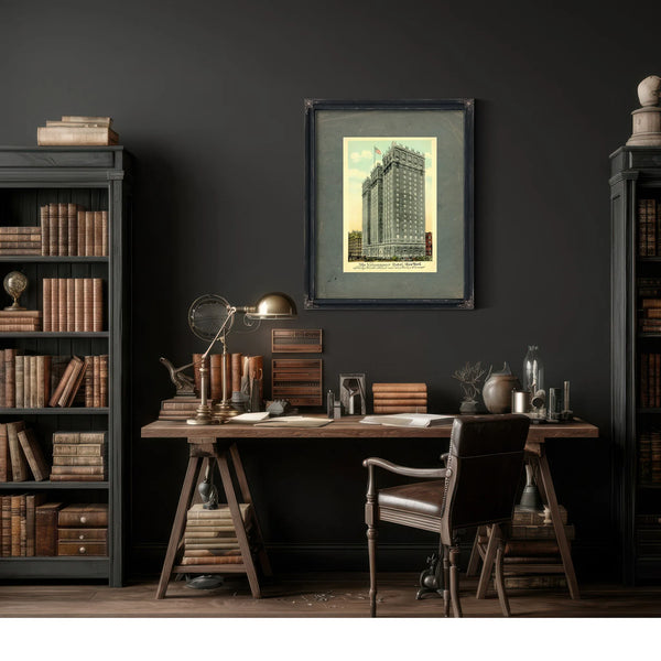 The Vanderbilt Hotel Gilded Age Manhattan Architecture Print — Framed Wall Art Room View | Bella Frye