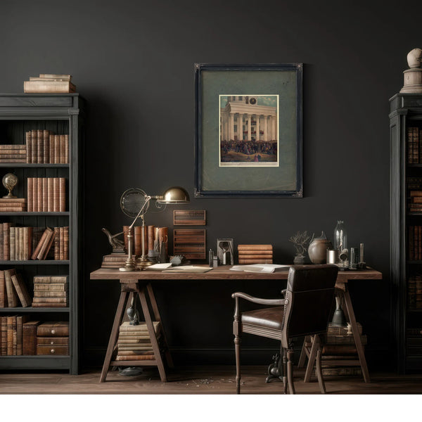 The Starting Point of the Great War Between the States 1878 — Framed Wall Art Room View | Bella Frye