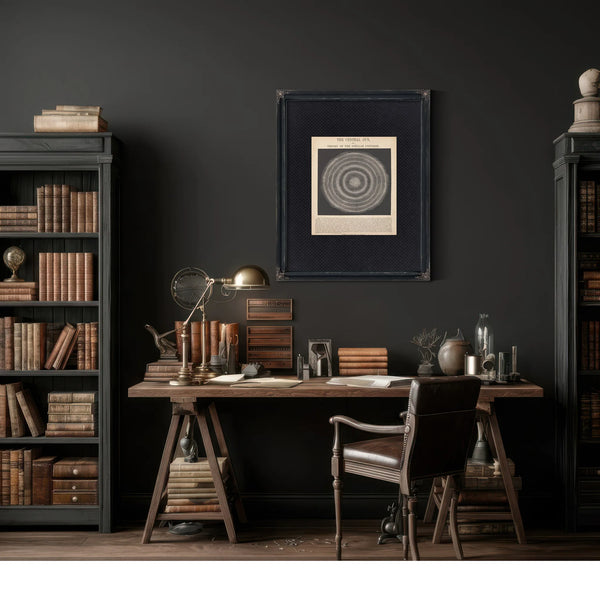 The Mädler Delusion — Victorian Dreams of a Cosmic Heart — Framed Wall Art Room View | Bella Frye