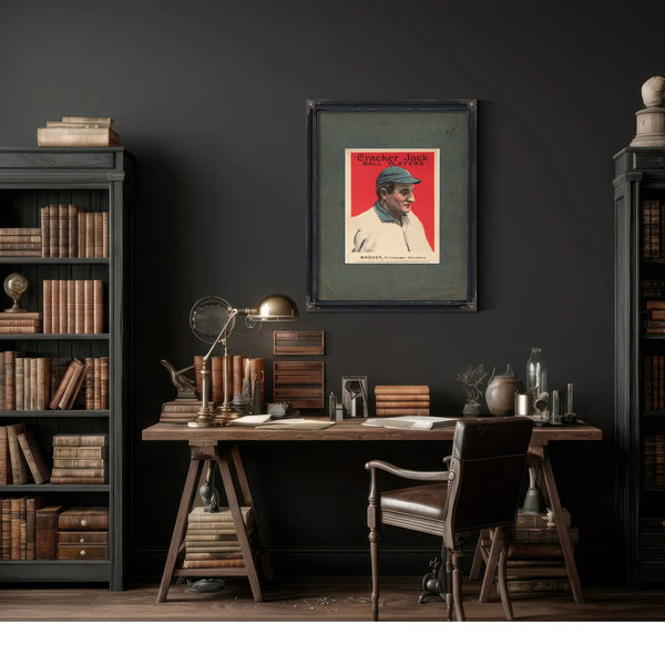 Cracker Jack Honus Wagner — Framed Wall Art Room View | Bella Frye