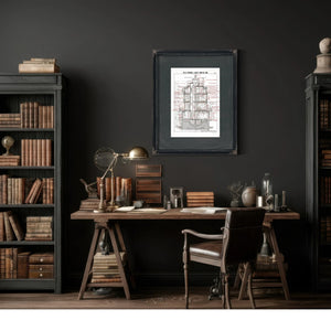 The Keepers Vigil Baltimore Lighthouse Architectural Cross Section — Framed Wall Art Room View | Bella Frye