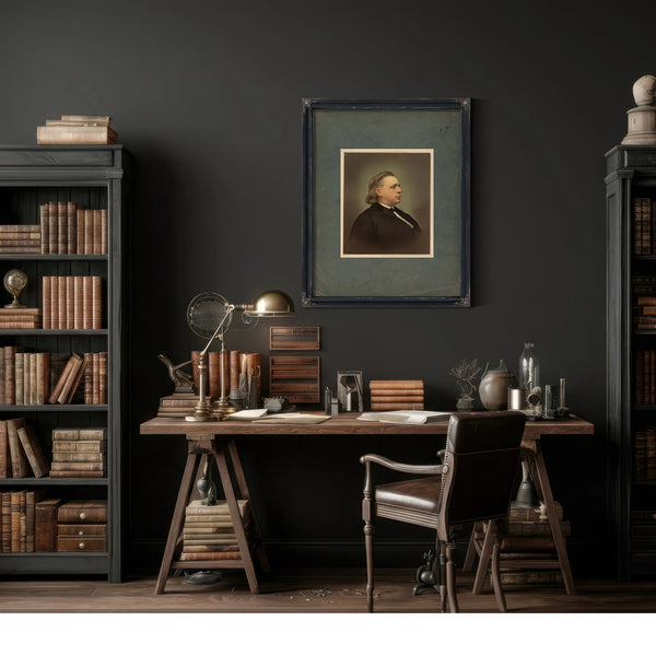 Henry Ward Beecher 1871 — Framed Wall Art Room View | Bella Frye