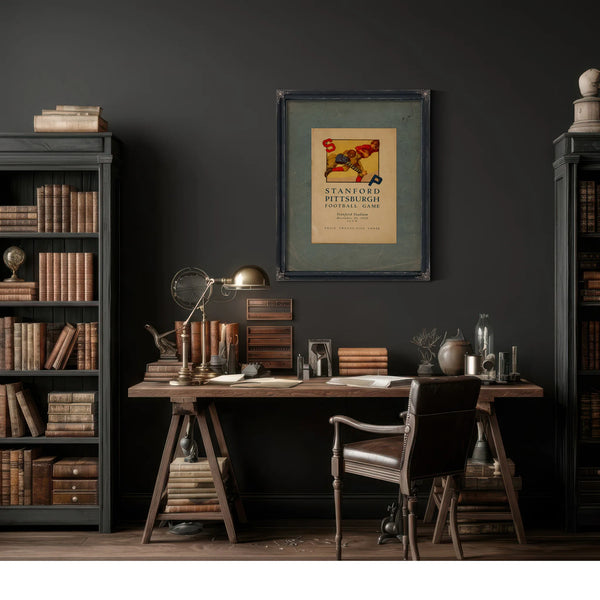 December 3 1922 Stanford Versus Pitt Game Day Program 85c3d — Framed Wall Art Room View | Bella Frye