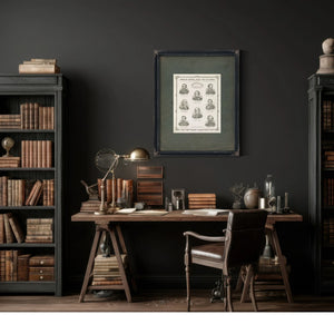 American Heroes Sages and Statesmen 19th Century — Framed Wall Art Room View | Bella Frye