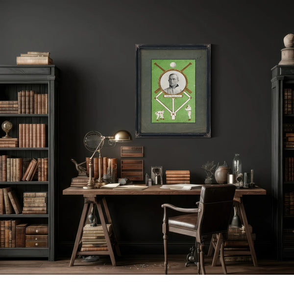 9 Rose Company Ty Cobb Sgc 77b4e — Framed Wall Art Room View | Bella Frye