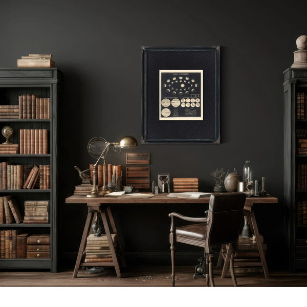 The Wandering Gods Celestial Mechanics of Mars Jupiter — Framed Wall Art Room View | Bella Frye