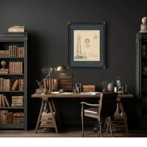 Sand Island Light Station Blueprint 8th District Engineering Drawings