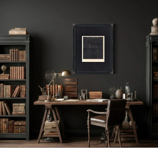 The Celestial Twins a Victorian Study of Binary Stars and Stellar Orbits — Framed Wall Art Room View | Bella Frye