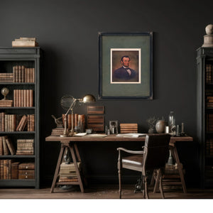 Abraham Lincoln 199 — Framed Wall Art Room View | Bella Frye
