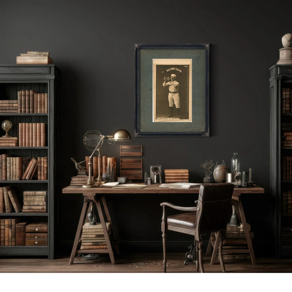 Tom Orourke Boston Beaneaters Baseball Card Portrait — Framed Wall Art Room View | Bella Frye