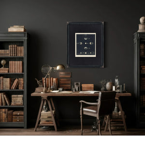 The Lunar Pull a Study of Celestial Forces and Earthly Waters — Framed Wall Art Room View | Bella Frye