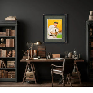 T227 Miners Extra Ty Cobb 8cccb — Framed Wall Art Room View | Bella Frye