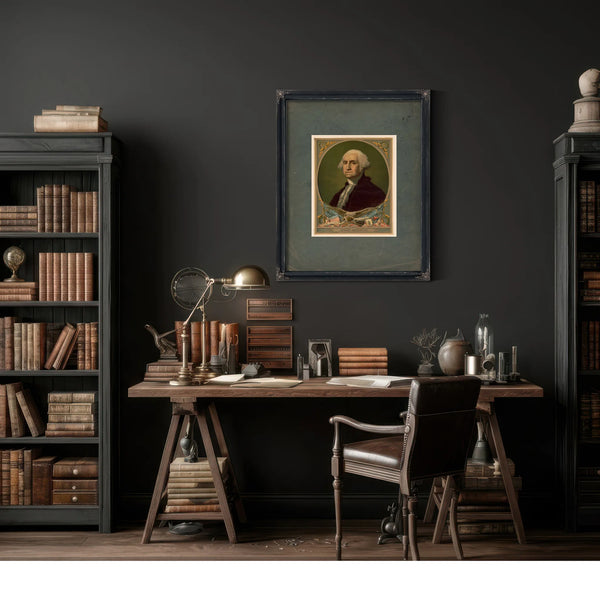 George Washington E Pluribus Unum 188 — Framed Wall Art Room View | Bella Frye