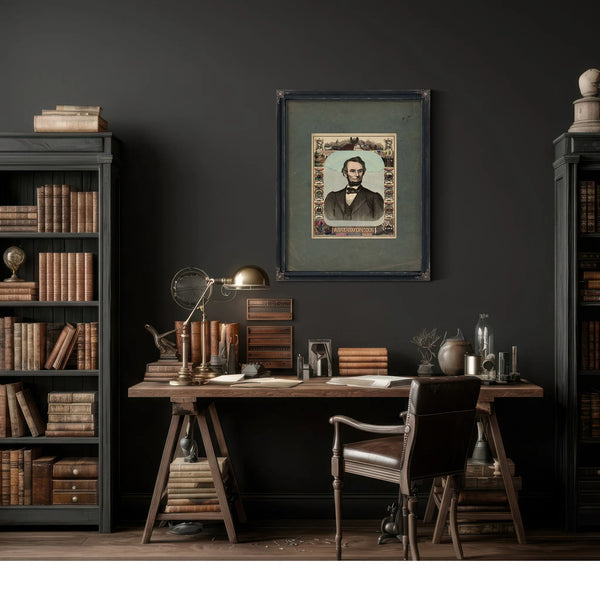 Abraham Lincoln 1865 2 — Framed Wall Art Room View | Bella Frye