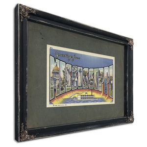 Mississippi — Ebony Framed Canvas Print | Bella Frye