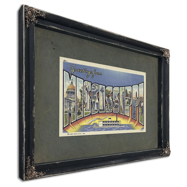 Mississippi — Ebony Framed Canvas Print | Bella Frye