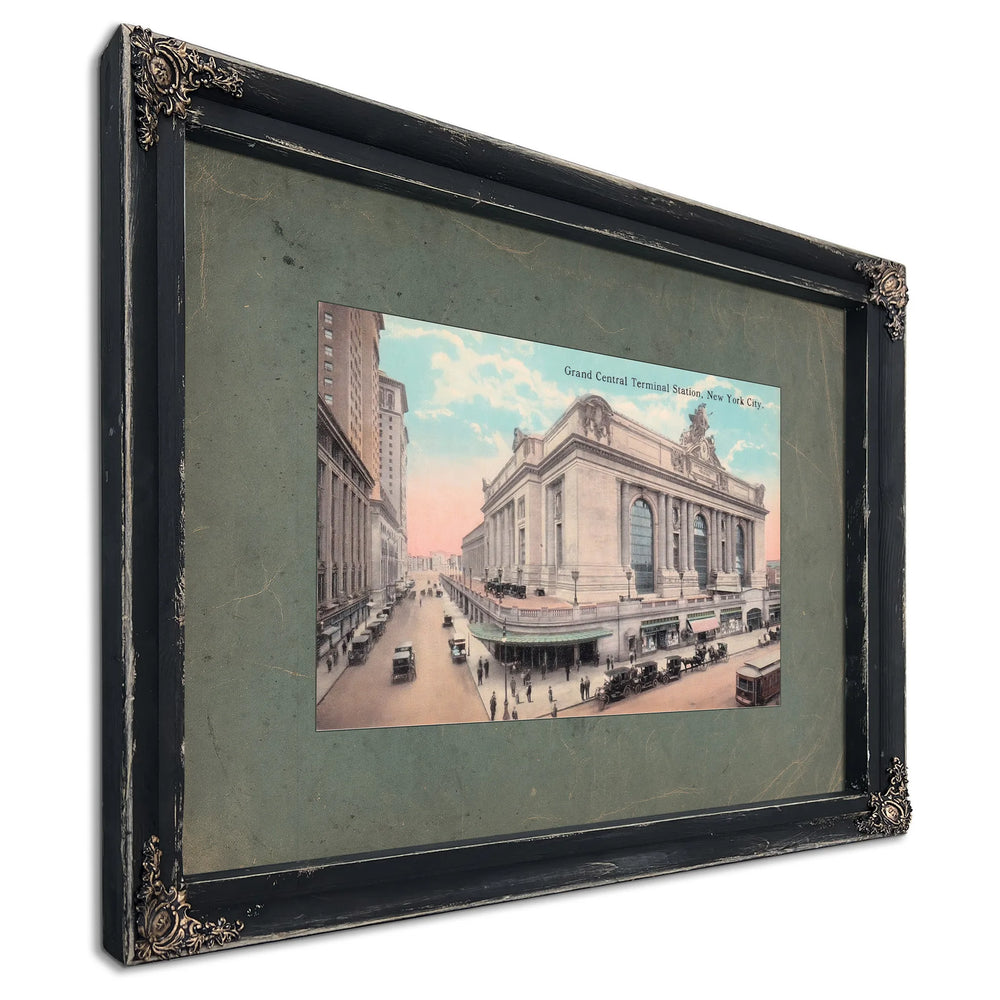 The Iron Cathedral Grand Central Terminal in the Age of Steam — Ebony Framed Canvas Print | Bella Frye