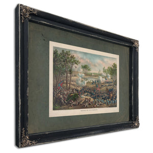 Battle of Cold Harbor 1888 — Ebony Framed Canvas Print | Bella Frye