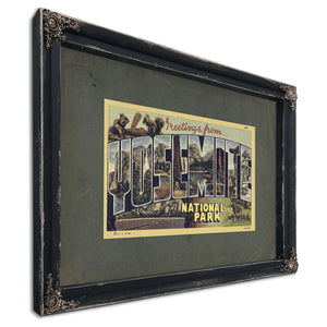 California Yosemite — Ebony Framed Canvas Print | Bella Frye