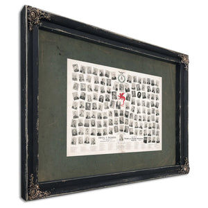 a Gallery of Welsh and Welsh American Poets 1893 — Ebony Framed Canvas Print | Bella Frye
