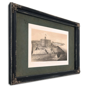 Fort Anderson Paducah Kentucky and the Camp of the 6th Illinois Cavalry Apri — Ebony Framed Canvas Print | Bella Frye