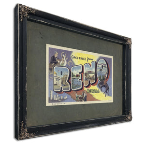 Nevada Reno — Ebony Framed Canvas Print | Bella Frye