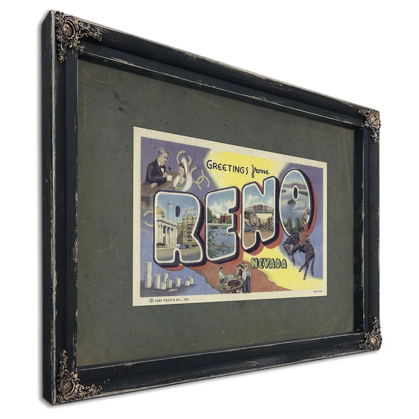Nevada Reno — Ebony Framed Canvas Print | Bella Frye