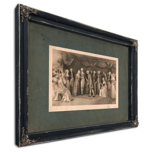 the Peace Ball at Fredericksburg Virginia 1896 — Ebony Framed Canvas Print | Bella Frye