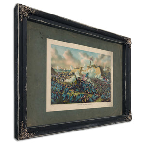 Capture of Fort Fisher 189 — Ebony Framed Canvas Print | Bella Frye
