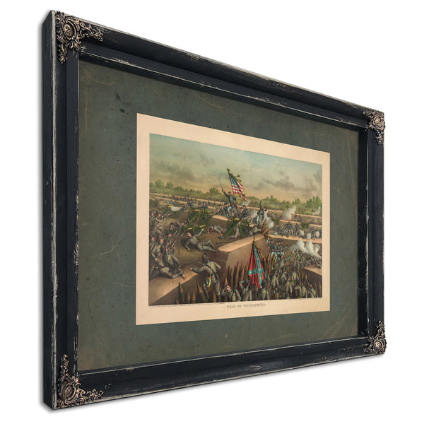 Fall of Petersburg 1893 — Ebony Framed Canvas Print | Bella Frye