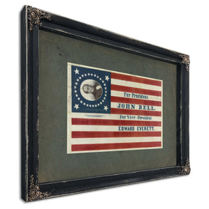 for President John Bell for Vice President Edward Everett 186 — Ebony Framed Canvas Print | Bella Frye