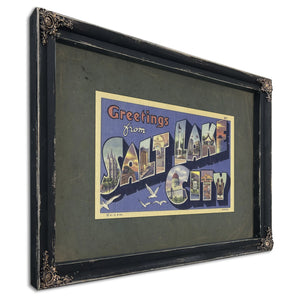 Utah Salt Lake City — Ebony Framed Canvas Print | Bella Frye