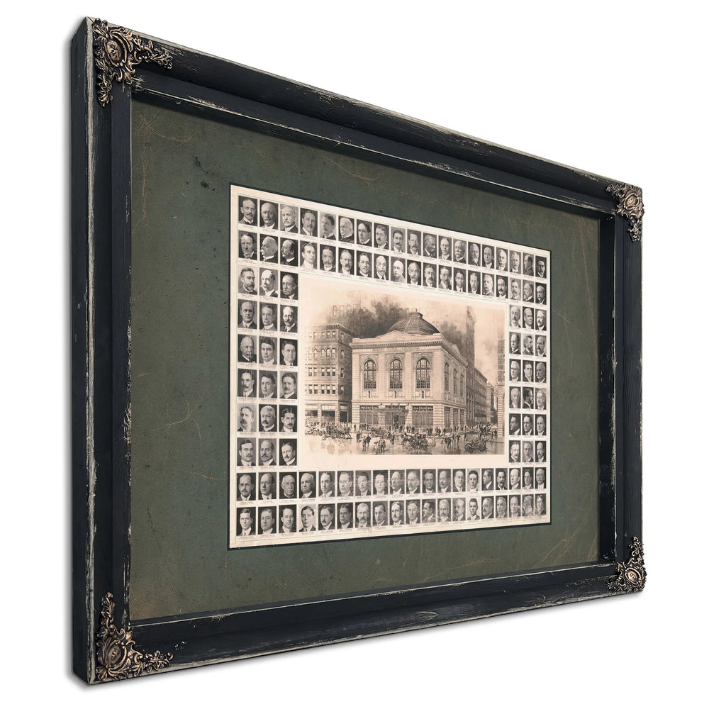Boston Stock Exchange 191 — Ebony Framed Canvas Print | Bella Frye