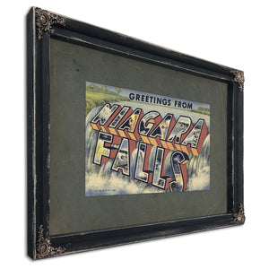 New York Ni Agra Falls — Ebony Framed Canvas Print | Bella Frye