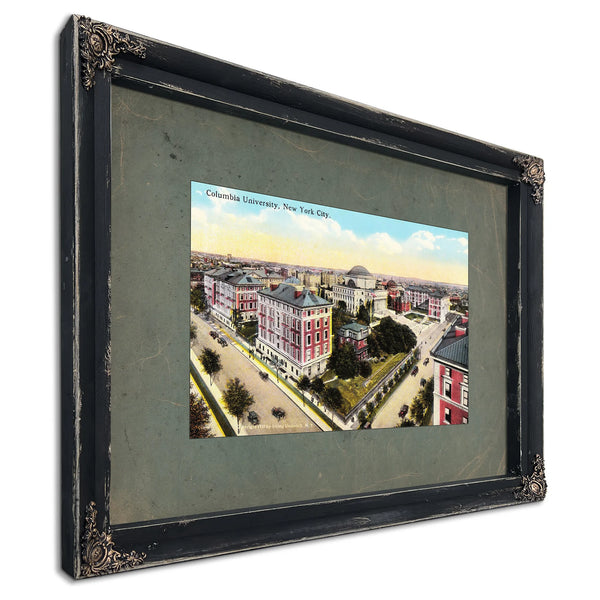 The Academy on Morningside Heights a Scholars Aerial Reverie — Ebony Framed Canvas Print | Bella Frye