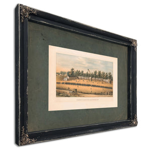 Belger Barracks Baltimore Md 1863 — Ebony Framed Canvas Print | Bella Frye