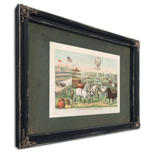 Great Fair on a Grand Scale 1894 — Verdigris Framed Canvas Print | Bella Frye