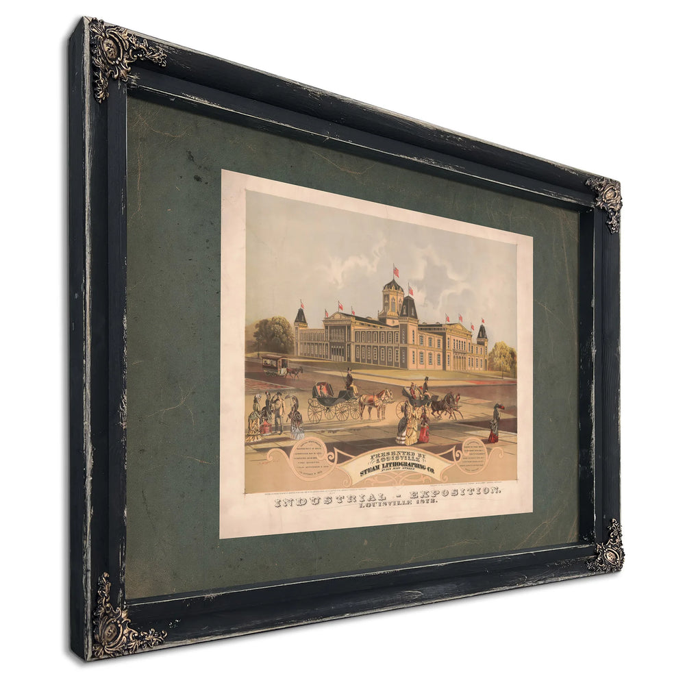 Industrial Exposition Louisville 1872 1872 — Ebony Framed Canvas Print | Bella Frye