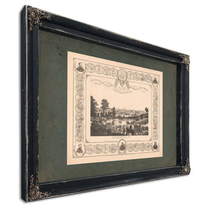in Commemoration of the Glorious Victories of the 3rd and 9th of April 1865 — Ebony Framed Canvas Print | Bella Frye