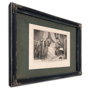Death of Death of Harrison April 4 1841 1841 — Ebony Framed Canvas Print | Bella Frye